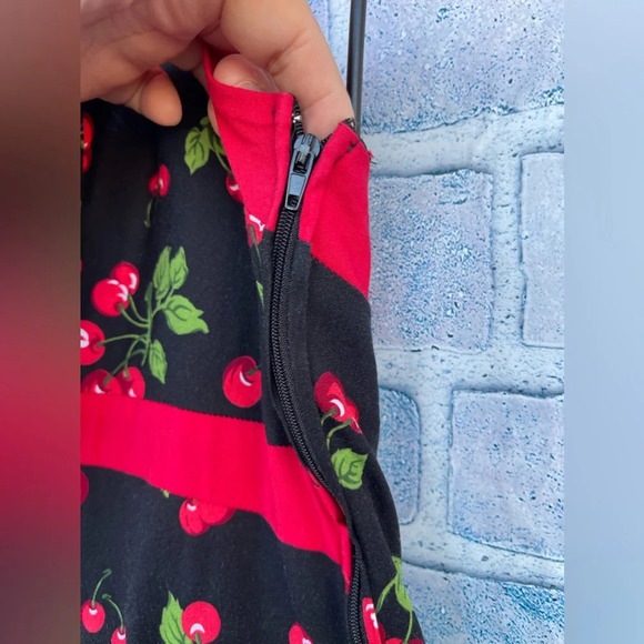 Pinup Couture Cherry Halter Dress size large - Picture 6 of 16